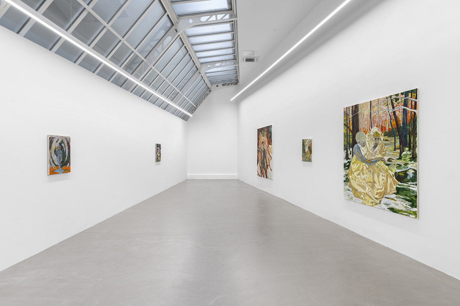 Installation view of Land Between the Lakes, Bremond Capela, Paris, France, 2025